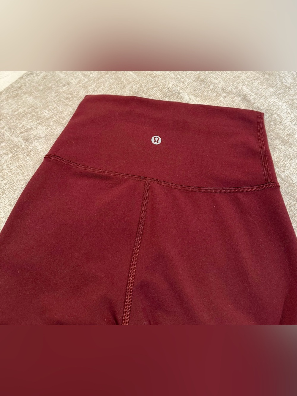 Lululemon Wunder Train 25” sz 2 Women's High-Rise Performance Leggings - Wine - Picture 4 of 8